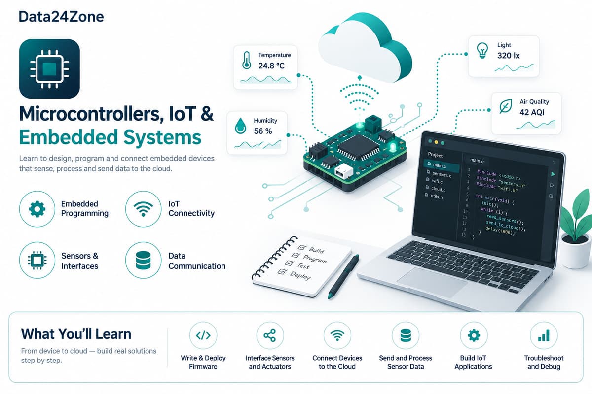 Microcontrollers, IoT & Embedded Systems